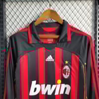 Image 2 of Retro AC Milan Home Long Sleeve 06-07