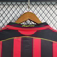Image 3 of Retro AC Milan Home Long Sleeve 06-07