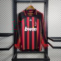 Image 1 of Retro AC Milan Home Long Sleeve 06-07