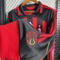 Image 8 of Retro AC Milan Home Long Sleeve 06-07