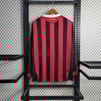 Image 7 of Retro AC Milan Home Long Sleeve 09-10