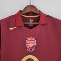 Image 6 of Retro Arsenal 05-06 Home Long Sleeve