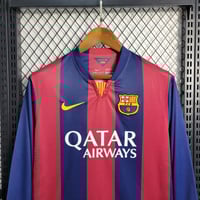 Image 2 of Retro Barcelona Home Long Sleeve 14-15