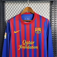 Image 4 of Retro Barcelona Home Long Sleeve 11-12