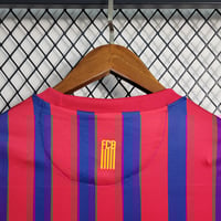 Image 5 of Retro Barcelona Home Long Sleeve 11-12
