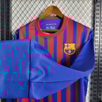Image 2 of Retro Barcelona Home Long Sleeve 11-12