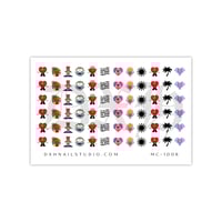 Image 2 of BAD BUNNY TU ERES BEBESITA NAIL DECALS 