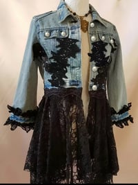 Image 1 of DENIM LACE JACKET 