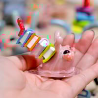 Image 3 of Bookworm Snail Beastie (Light Pink)