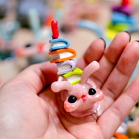 Image 4 of Bookworm Snail Beastie (Light Pink)