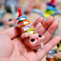 Image 1 of Bookworm Snail Beastie (Light Pink)