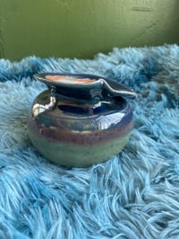 Image 1 of small vase green/blue