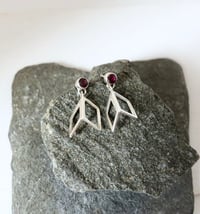 Image 3 of Garnet Penrose Studs