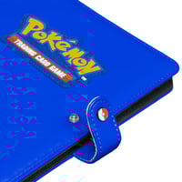 Image 2 of Premium Blue 4-Pocket Snap Binder for Pokémon