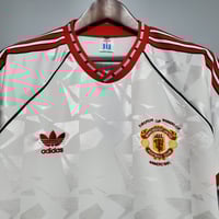 Image 4 of Retro Manchester United 1991 White