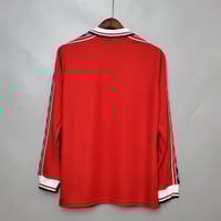Image 6 of Retro Manchester United 98-99 Home Long Sleeve