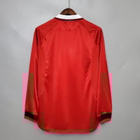 Image 5 of Retro Manchester United 99 Long Sleeve CL HOME