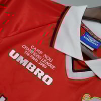Image 6 of Retro Manchester United 99 Long Sleeve CL HOME