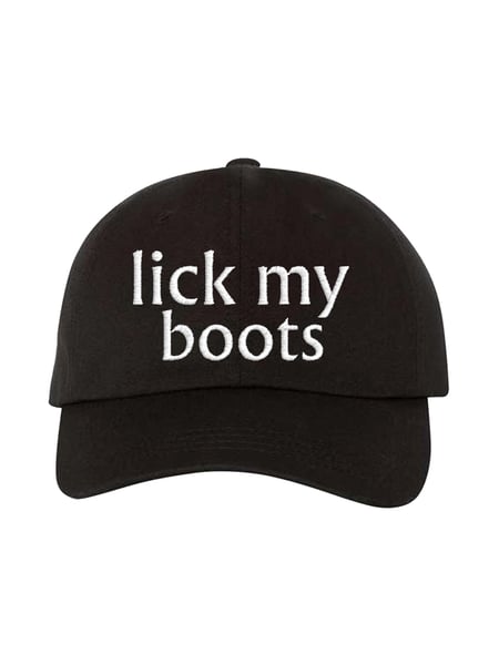 Image of CHYNA - LICK MY BOOTS - EMBROIDERED HAT (LIMITED!)
