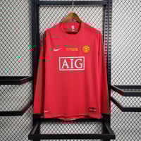 Image 1 of Retro Manchester United Home Long Sleeve CL FINAL 08