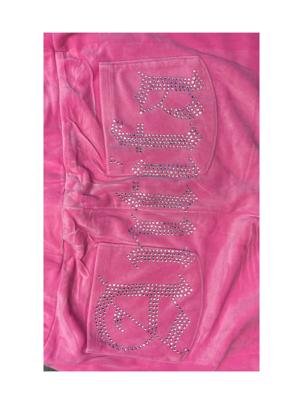 Image of Pink Velour Pants (L) - Antifa Couture (PA01)