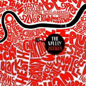 Image of The Valley - Addicks - South East London Typographic Map