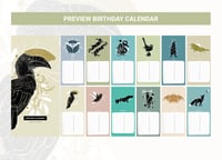 Image 5 of Birthday Calendar - Colourful Nature 