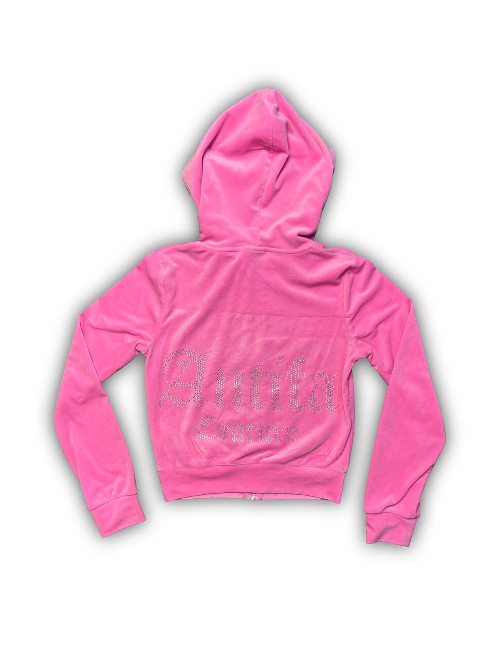 Image of Pink Velour Jacket (XS) - Antifa Couture (JA19)