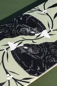 Image 5 of 'Flow Birds' Skateboard Art Deck