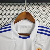 Image 3 of Retro Real Madrid Home Long Sleeve 10-11
