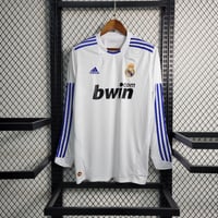 Image 1 of Retro Real Madrid Home Long Sleeve 10-11