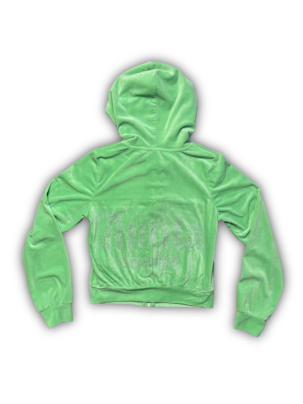 Image of Light Green Velour Jacket (S) - Antifa Couture (JA21)