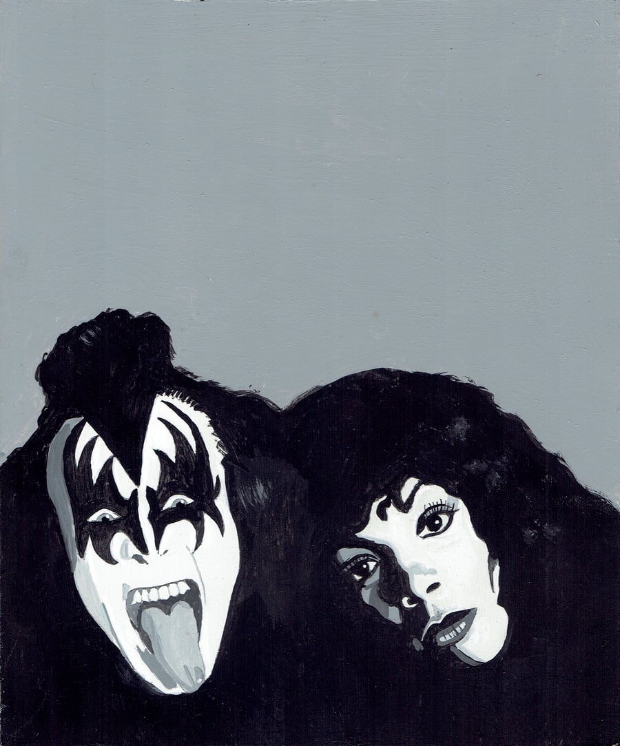 Image of GENE SIMMONS AND DONNA SUMMER
