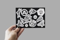 Image 1 of Nature Dotwork Tattoo Vinyl Sticker Sheet