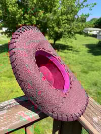 Image 3 of Purple Lace Suede Cowboy Hat