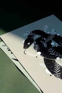Image 3 of A3 Art Print 'Snake & Cormorant'