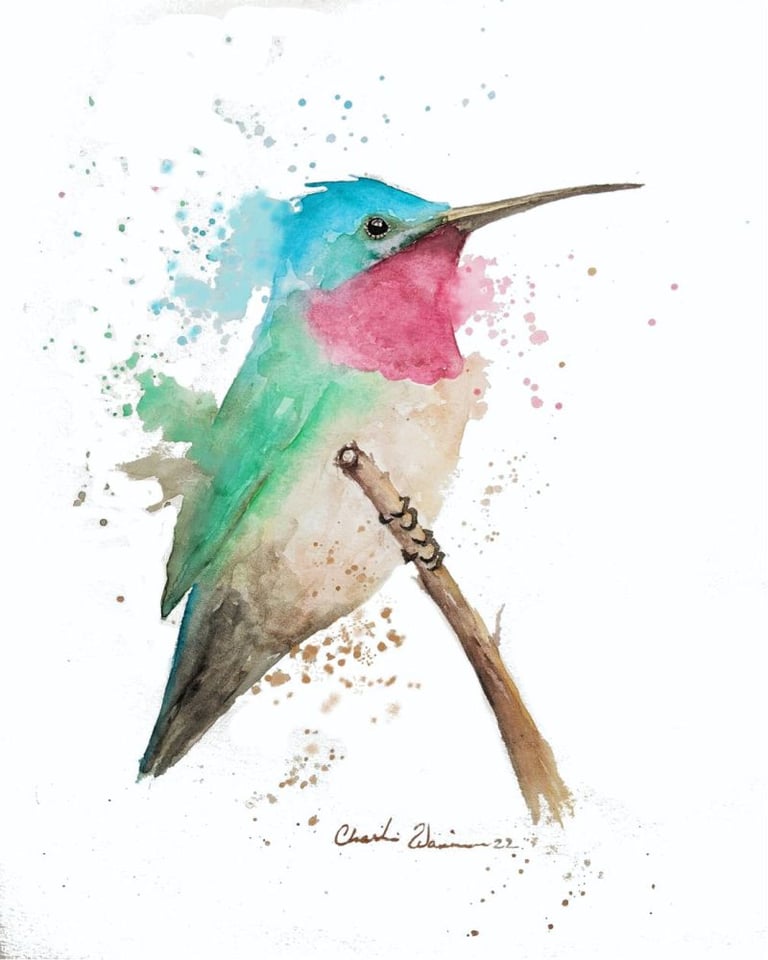 Hummingbird  8x10