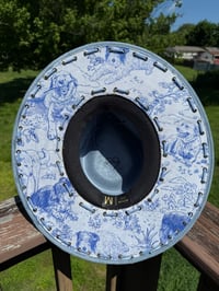 Image 1 of Doggy Blue Toile Fedora