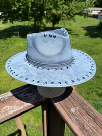 Image 4 of Doggy Blue Toile Fedora