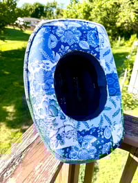 Image 6 of Patchwork Blue Toile Cowboy Hat