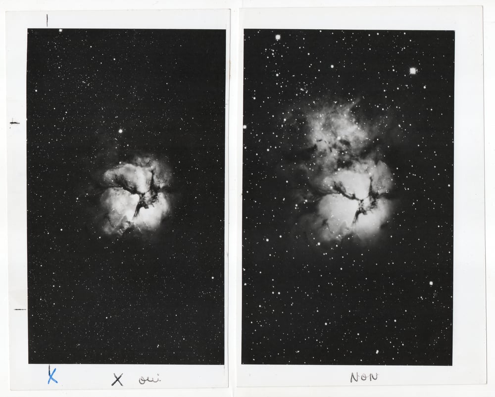 Image of Kitt Peak Observatory: La Nébuleuse du Trèfle, ca. 1950s
