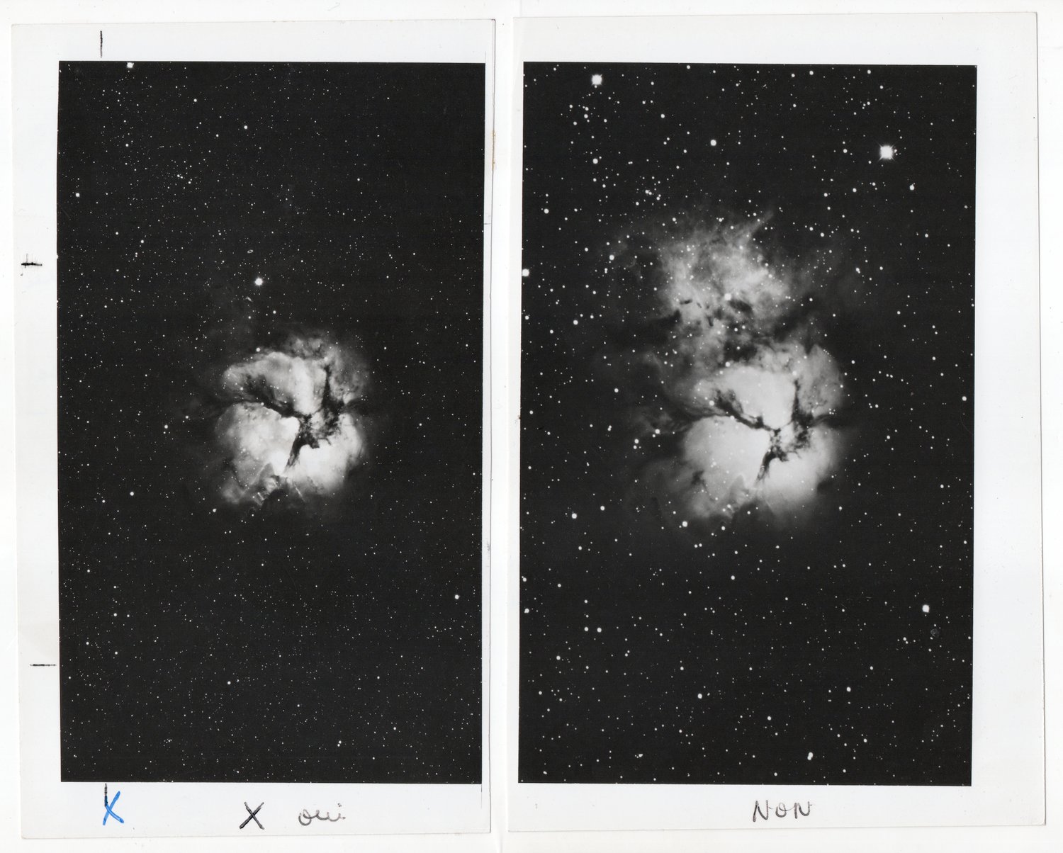 Image of Kitt Peak Observatory: La Nébuleuse du Trèfle, ca. 1950s
