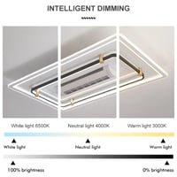 Image 6 of Modern living room Acrylic led Fan