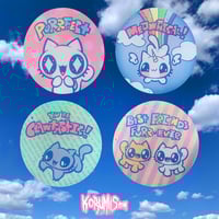 Image 1 of sparkle cat pun stickers