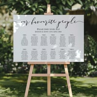 Image 1 of Our Favourite People Table Plan