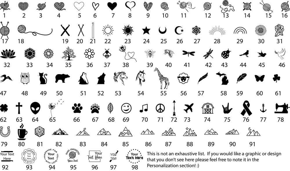 Image of BULK Custom Logo Faux Leather Patches for Crochet, Knitwear, and Handmade Projects