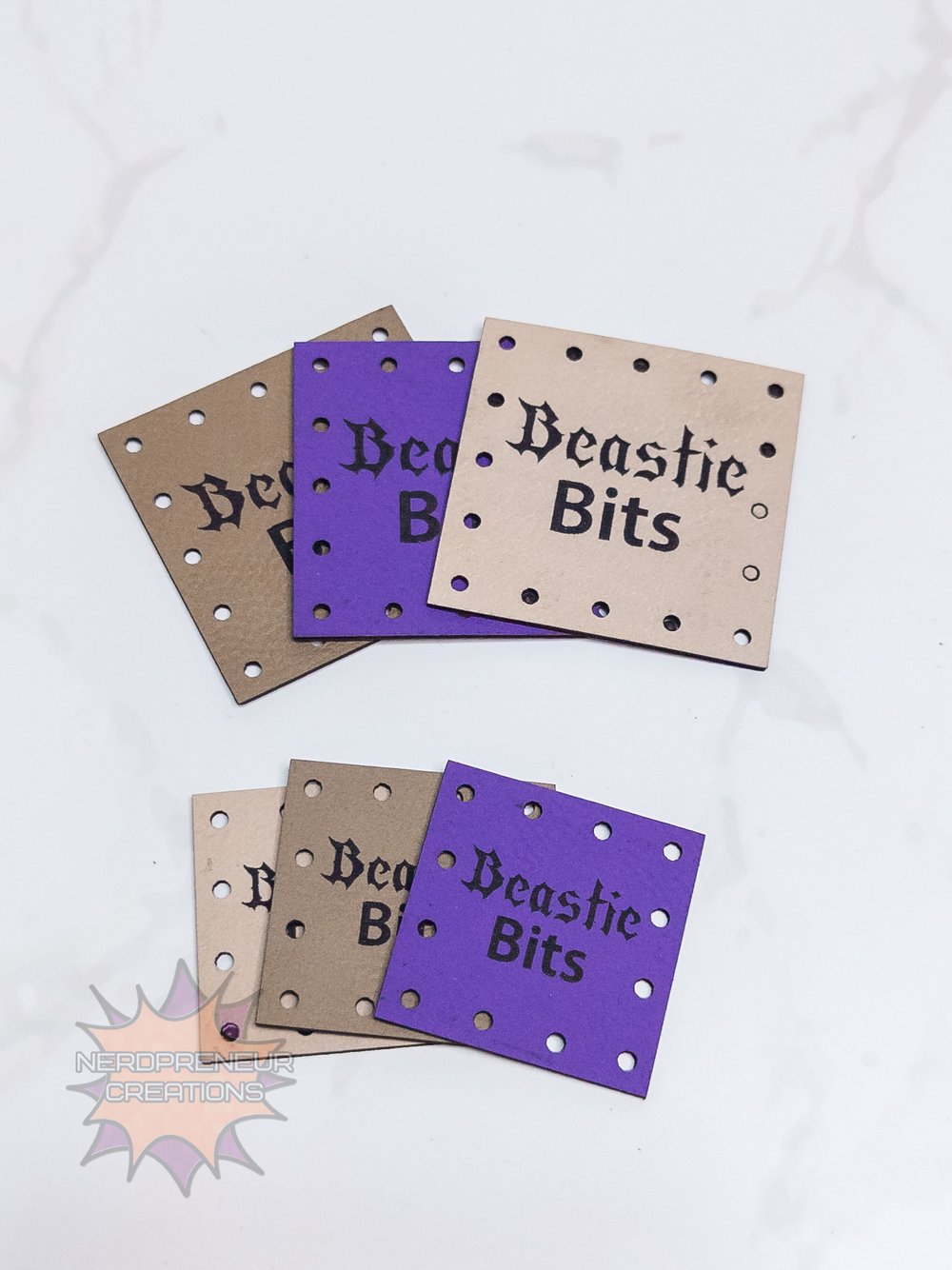 Image of Custom Logo Faux Leather Patches