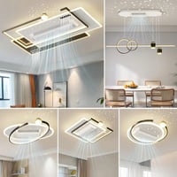 Image 17 of Modern living room Acrylic led Fan