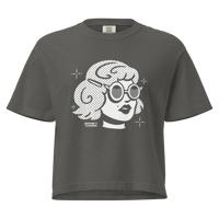 Image 3 of Retro Girl Jennae Creates Logo Women’s Boxy T-Shirt