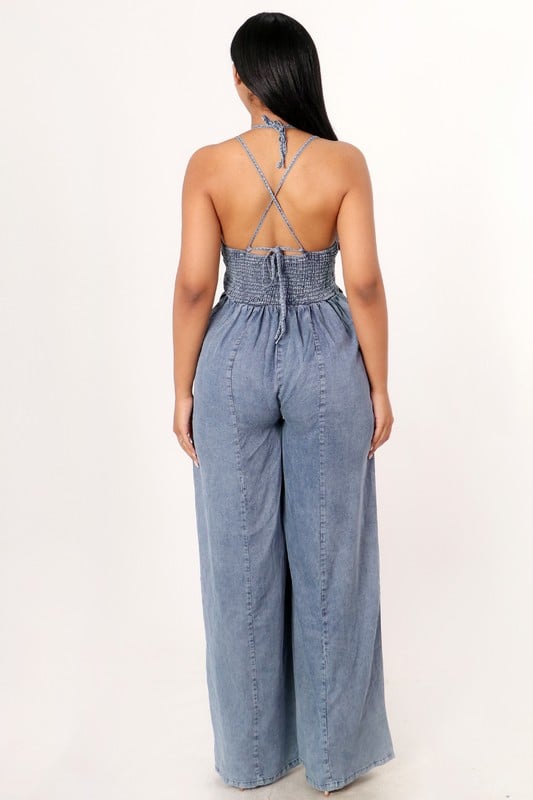 Image of Sasha Denim Jumpsuit
